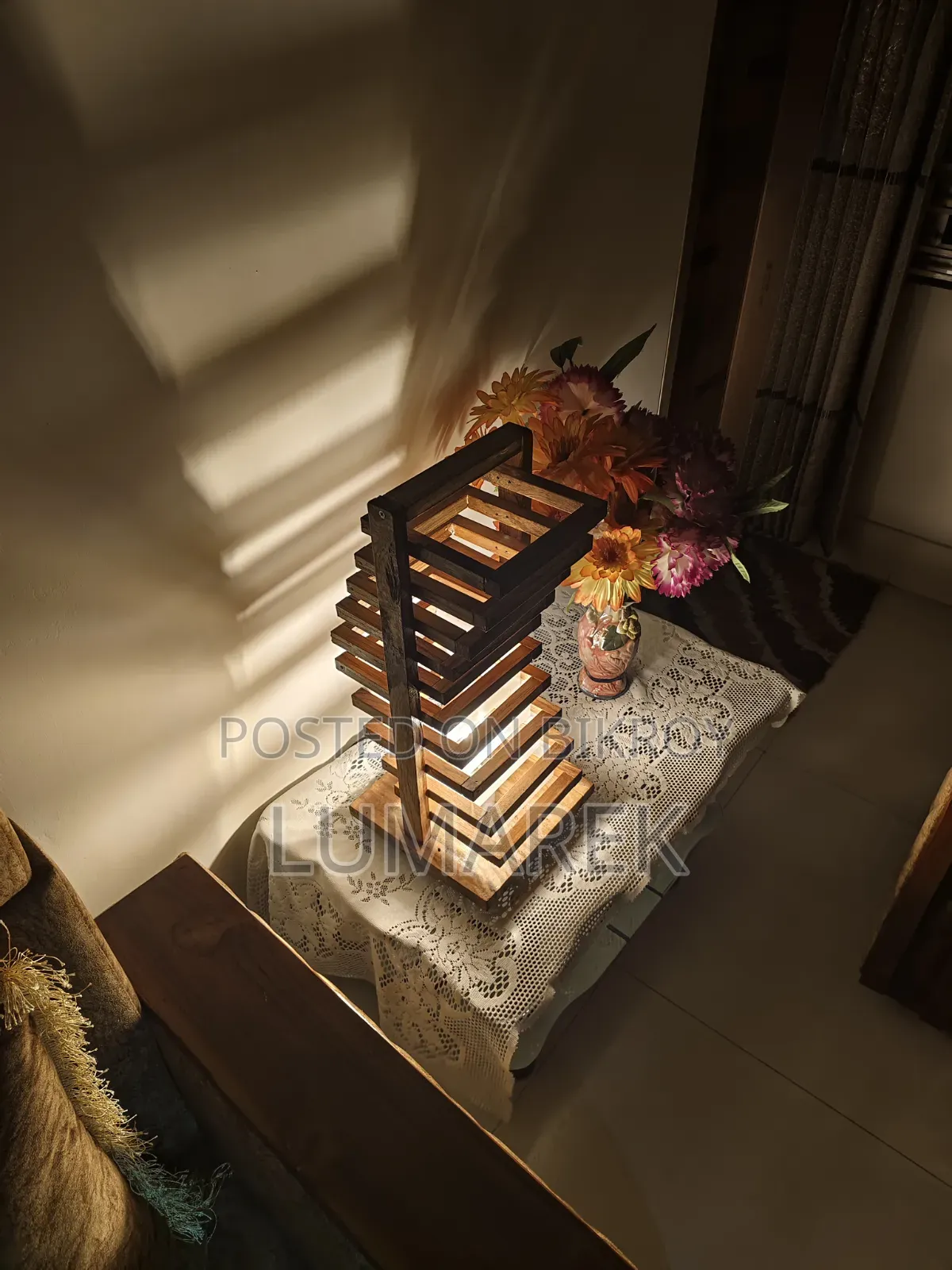 Handmade Wooden Lamp — Decorate Your Home Uniquely