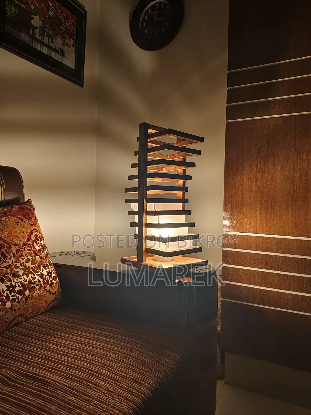 Handmade Wooden Lamp — Decorate Your Home Uniquely