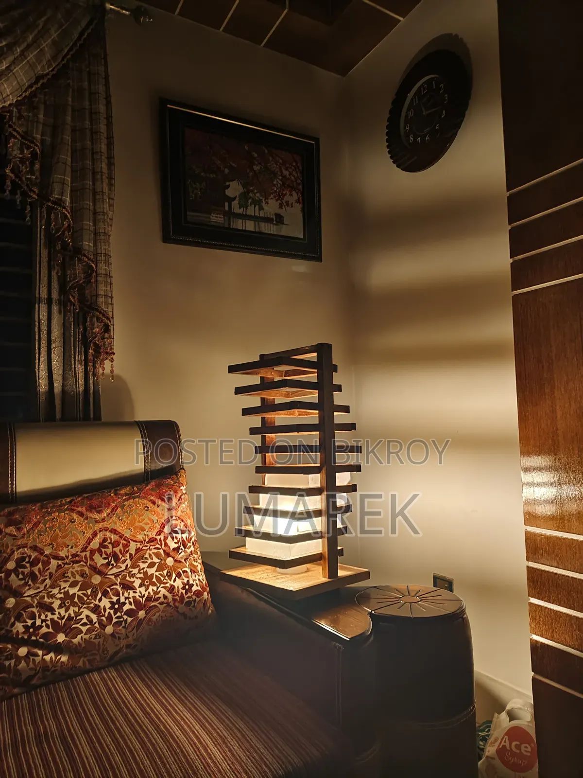 Handmade Wooden Lamp — Decorate Your Home Uniquely