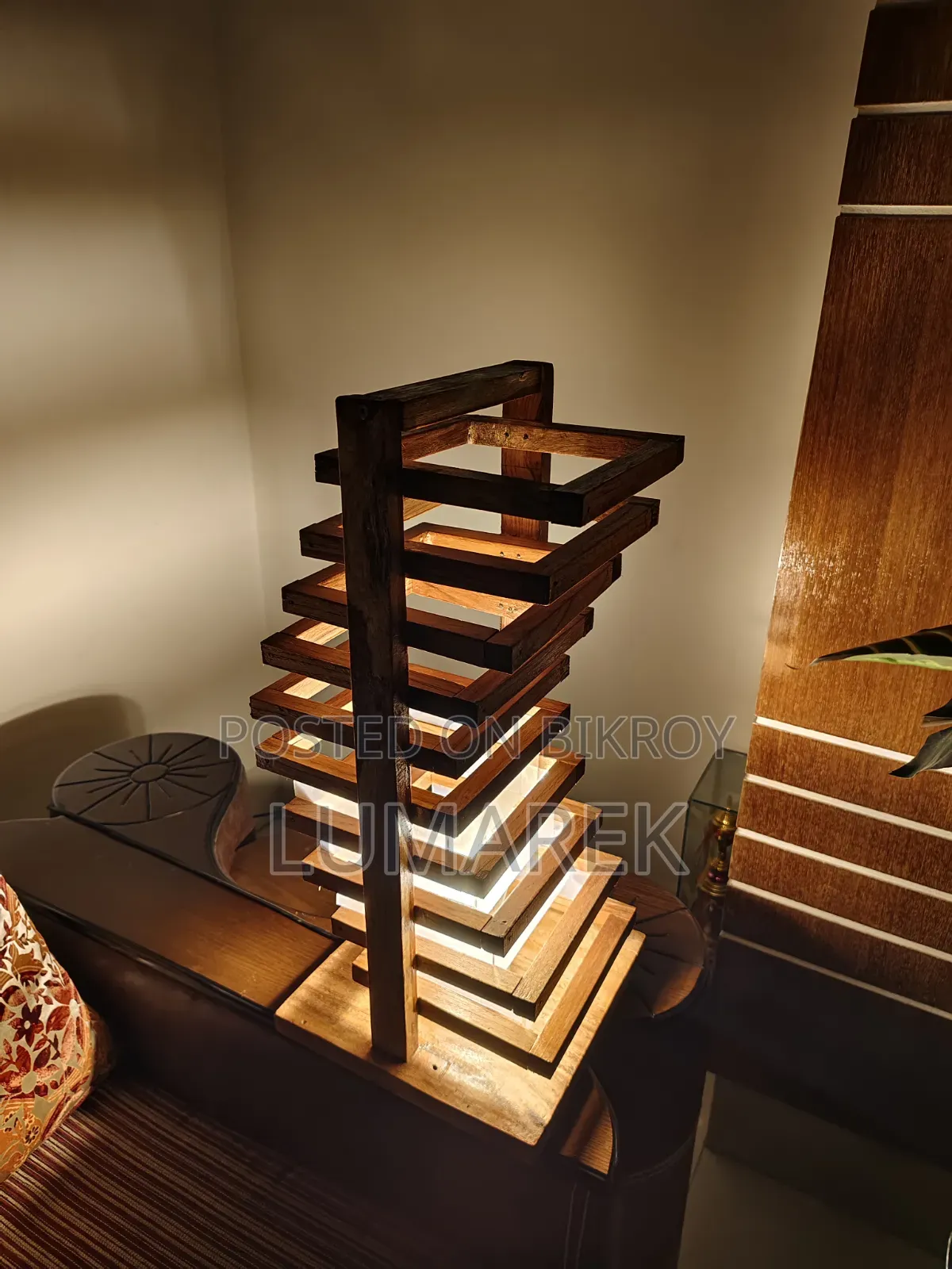 Handmade Wooden Lamp — Decorate Your Home Uniquely