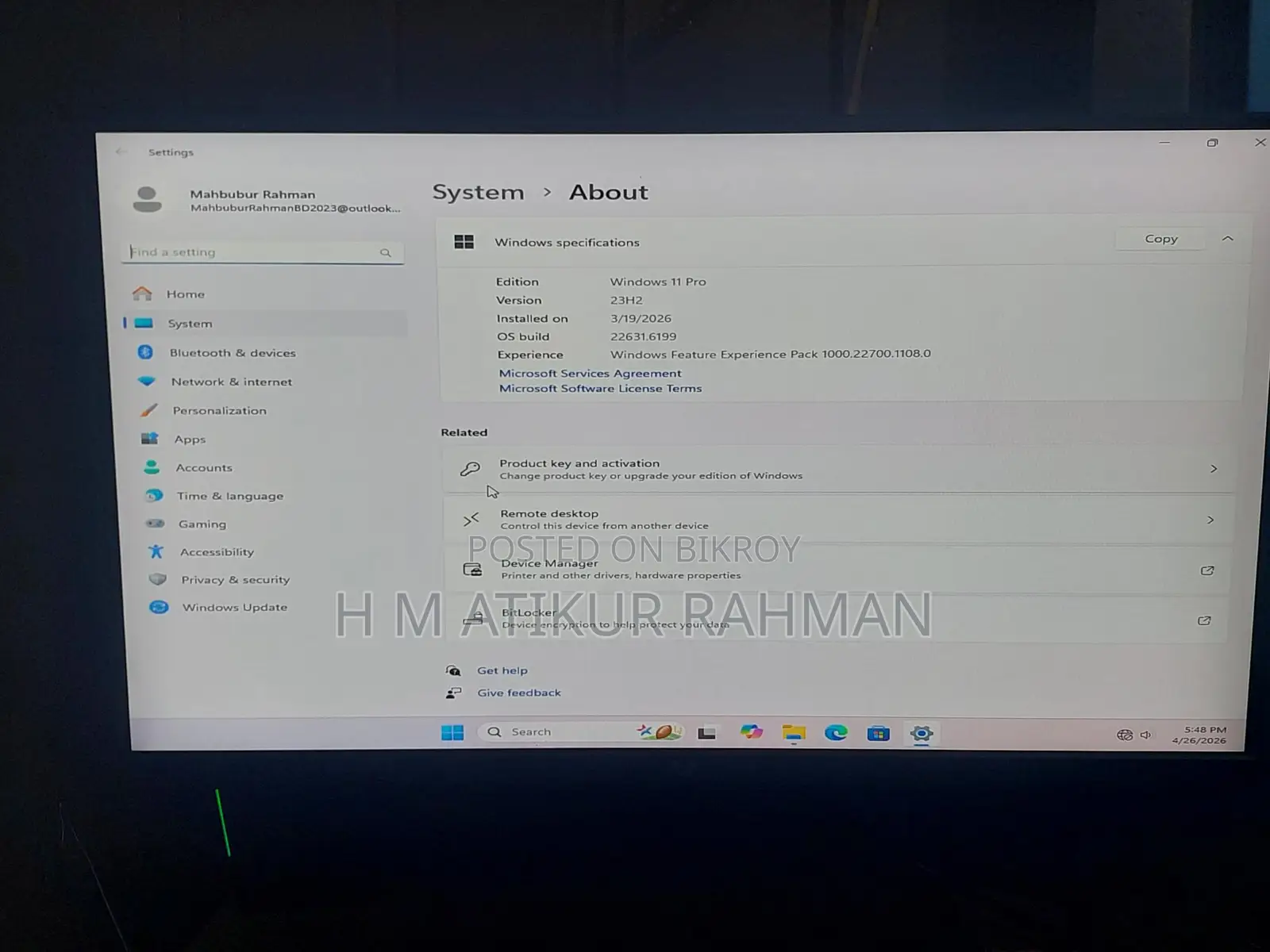 Desktop Computer 6GB Intel Core i3 HDD+SSD 700GB