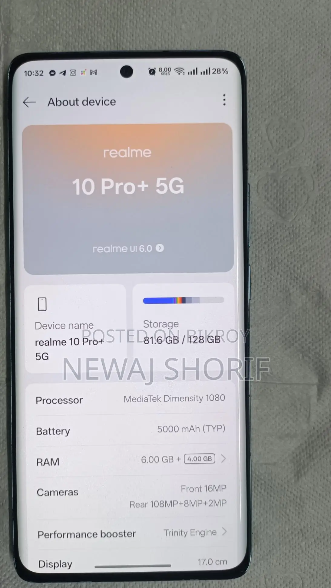 Realme 10 Pro Plus (Used)