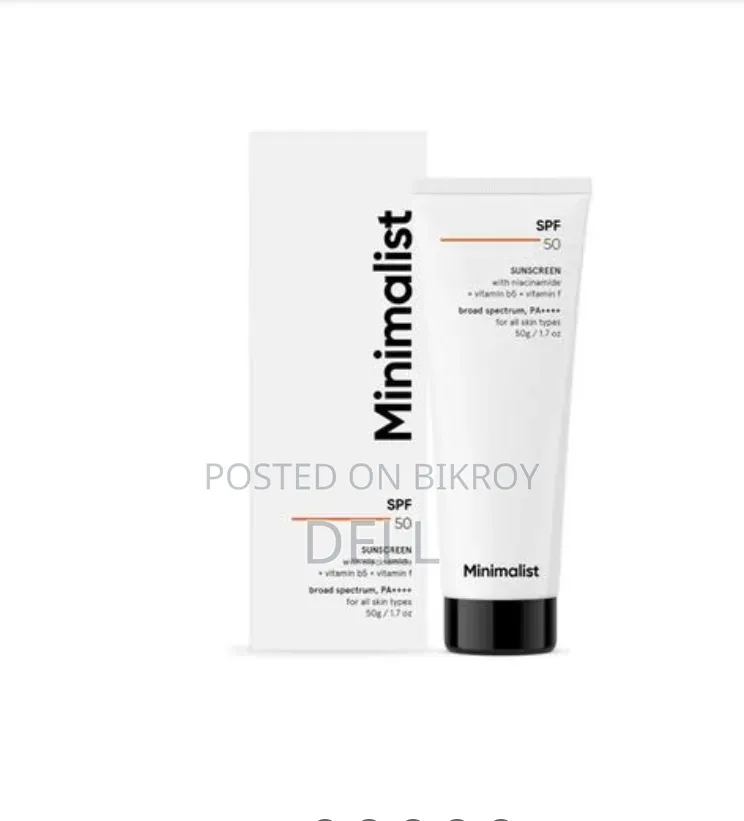 Minimalist Sunscreen Cream Spf50 Lightweight - 50 Gm