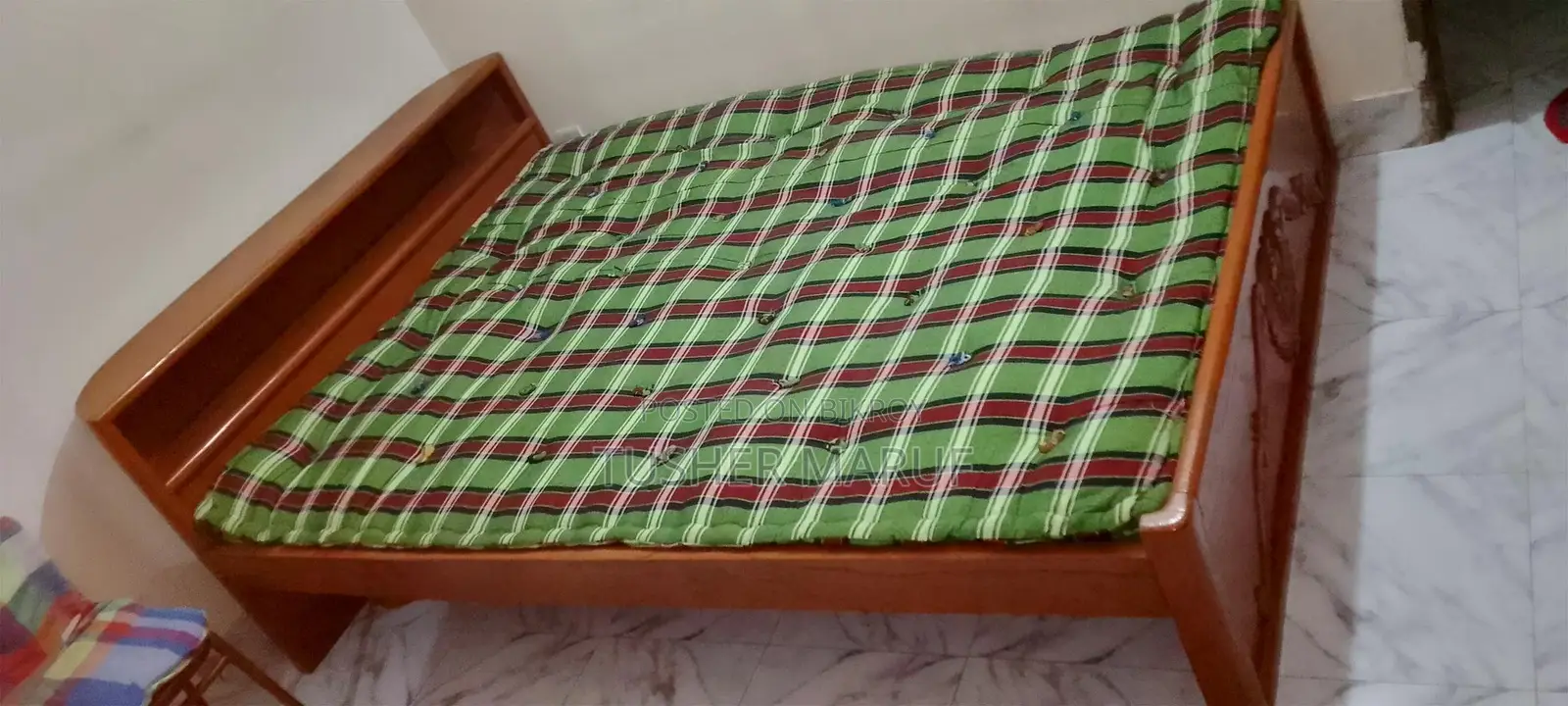 Solid Wood Double Bed – Eid Offer at Half Price!