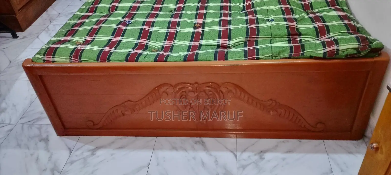 Solid Wood Double Bed – Eid Offer at Half Price!