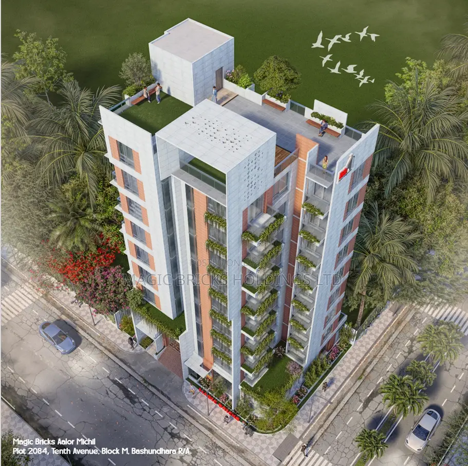 South West Corner Plot (Ongoing) Flat Sale At Block M Basundhara