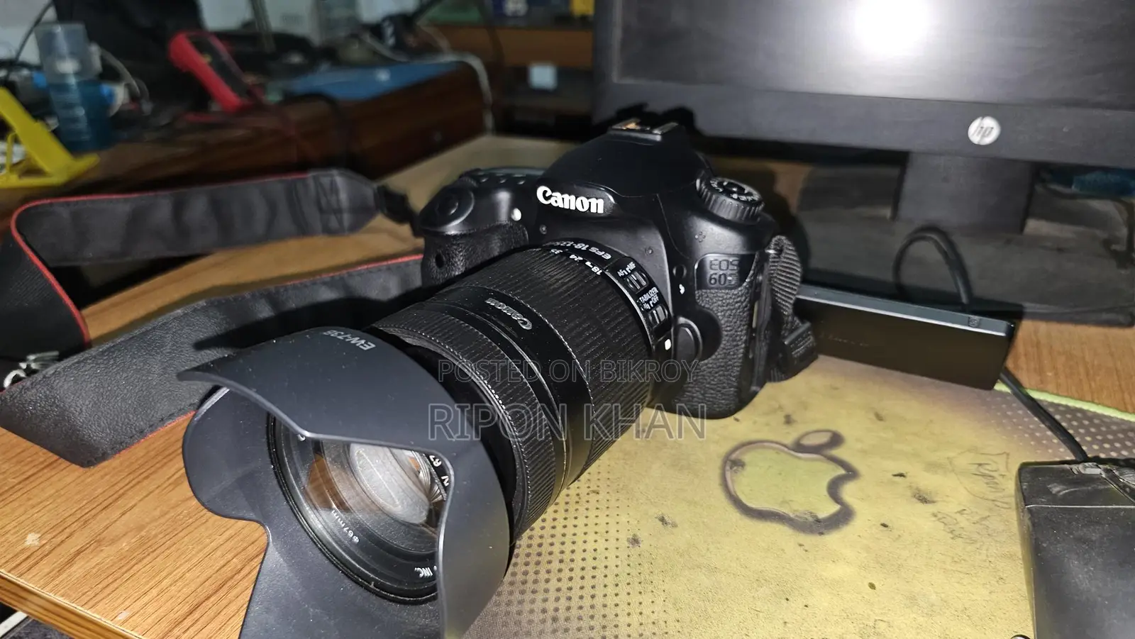 Canon 60D DSLR Camera with 18-135mm Lens, 2 Batteries, Charger, and Bag