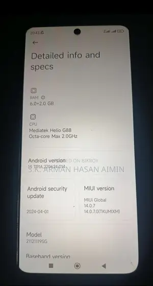 Xiaomi Redmi 10 2022 . (Used)