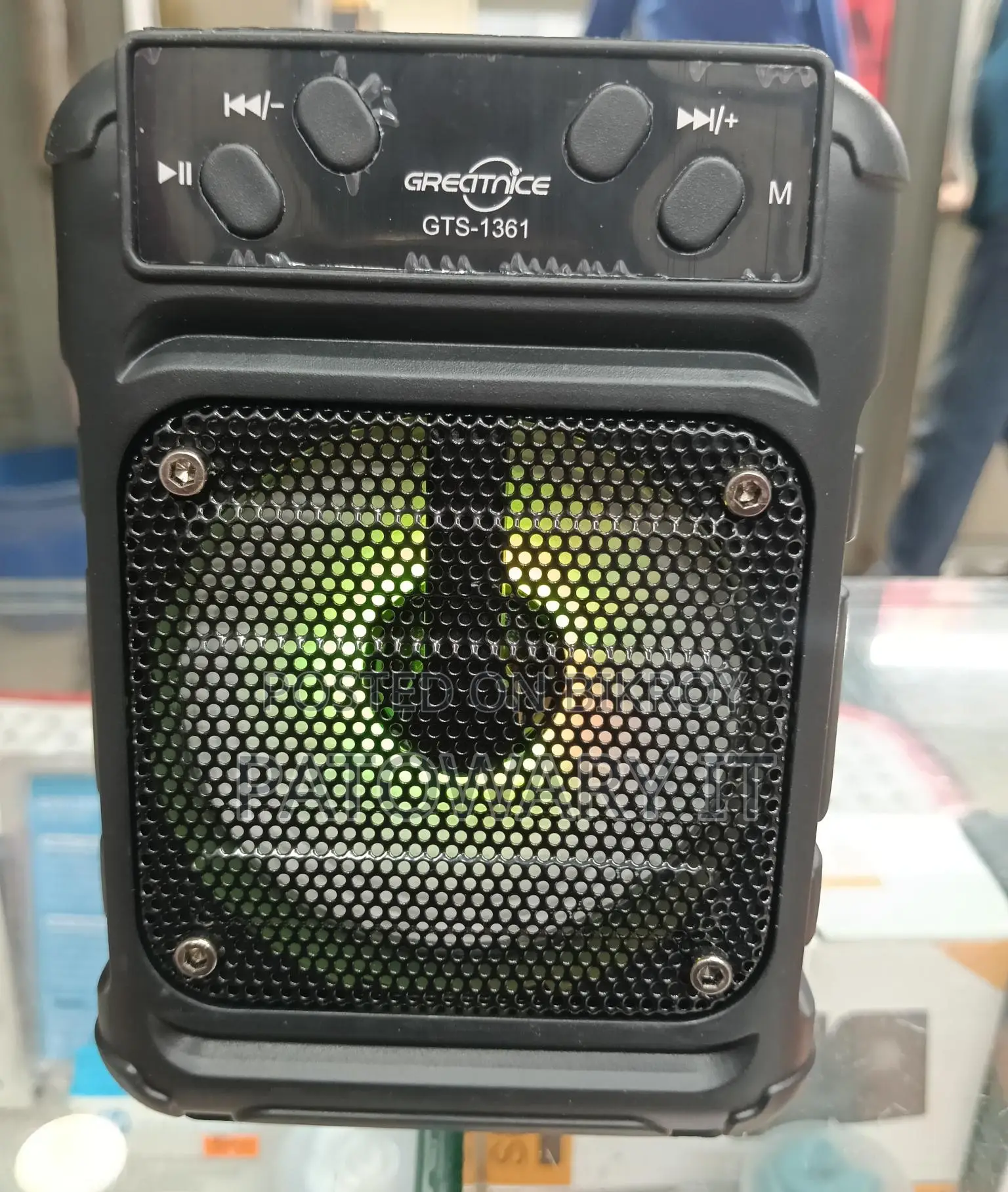 Rechargeable Bluetooth Speaker With color light GTS-1360/1361 wireless