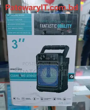 Rechargeable Bluetooth Speaker With color light GTS-1360/1361 wireless