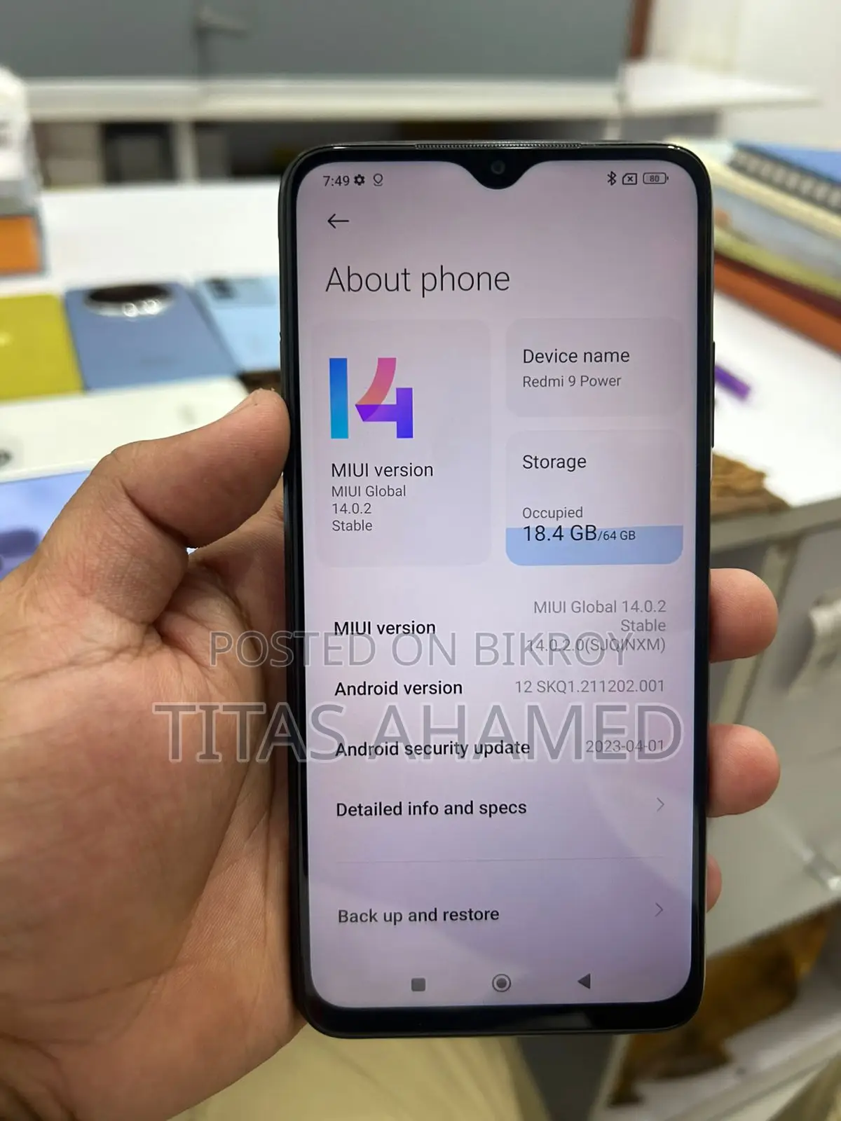 Xiaomi Redmi 9 Power 5g 4+64 (Used)