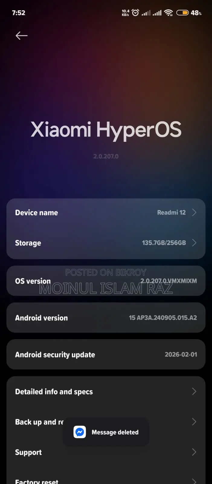 Xiaomi Redmi 12 (Used)