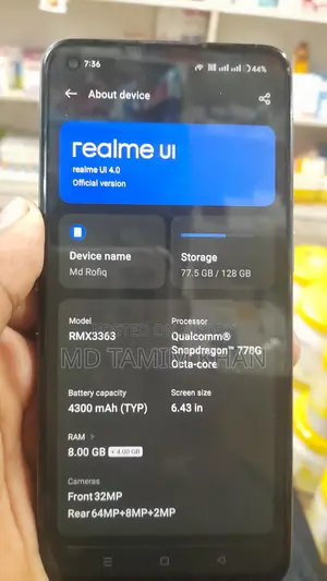 Realme Gt Master Edition 8,,,,128 (Used)