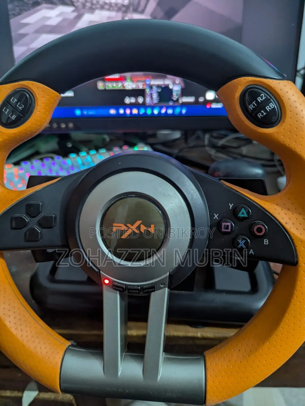 Pxn V3 Pro Gaming Steering Wheel For Pc And Console