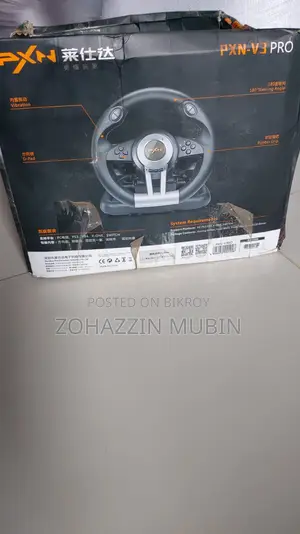Pxn V3 Pro Gaming Steering Wheel For Pc And Console
