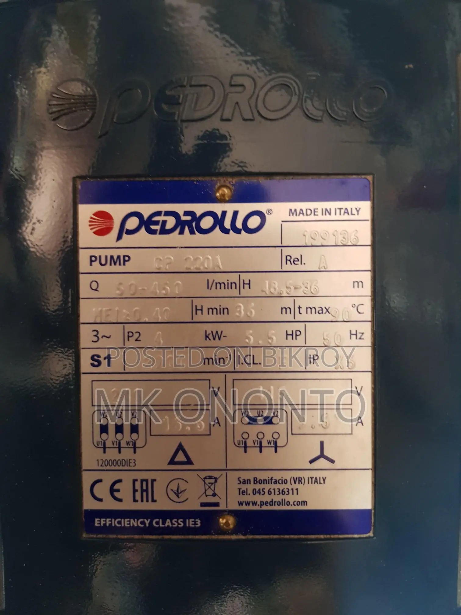 Electric Pump Heavy Duty