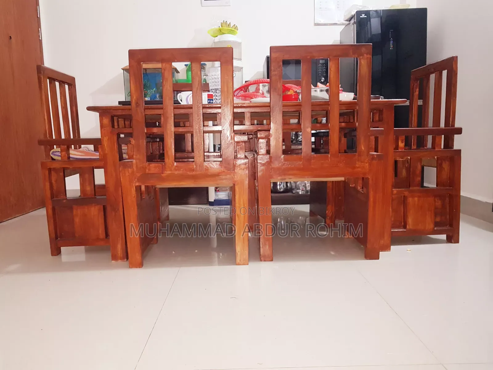 Deshi Shari Neem Katther Dining Set