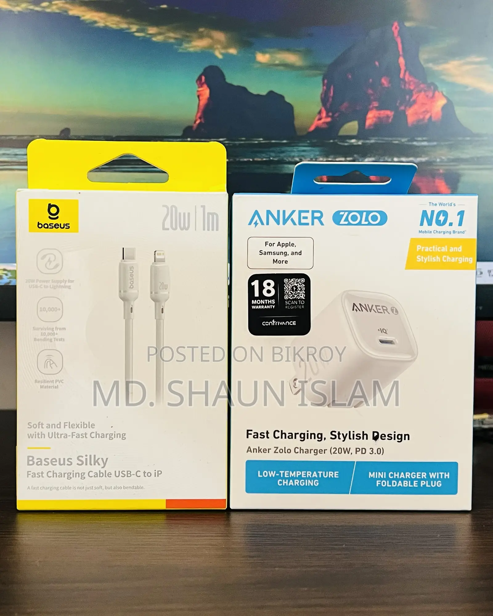 প্রিমিয়াম চার্জার + ক্যাবল কম্বো (প্রায় নতুন)