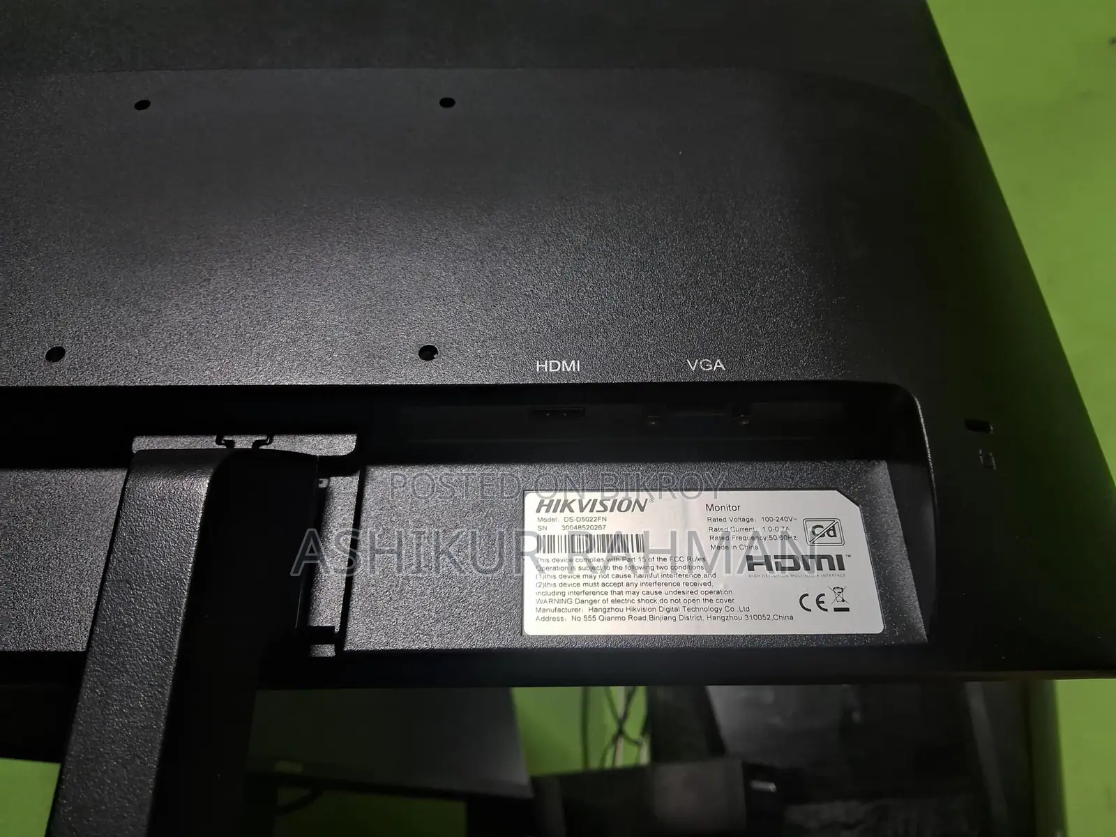 Hikvision 21 Inch Monitor Sell with Low Price