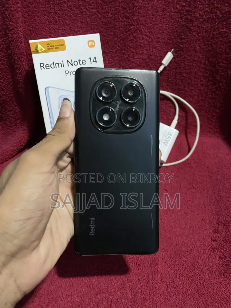 Xiaomi Redmi Note 14 pro 8/256 box charger (Used)
