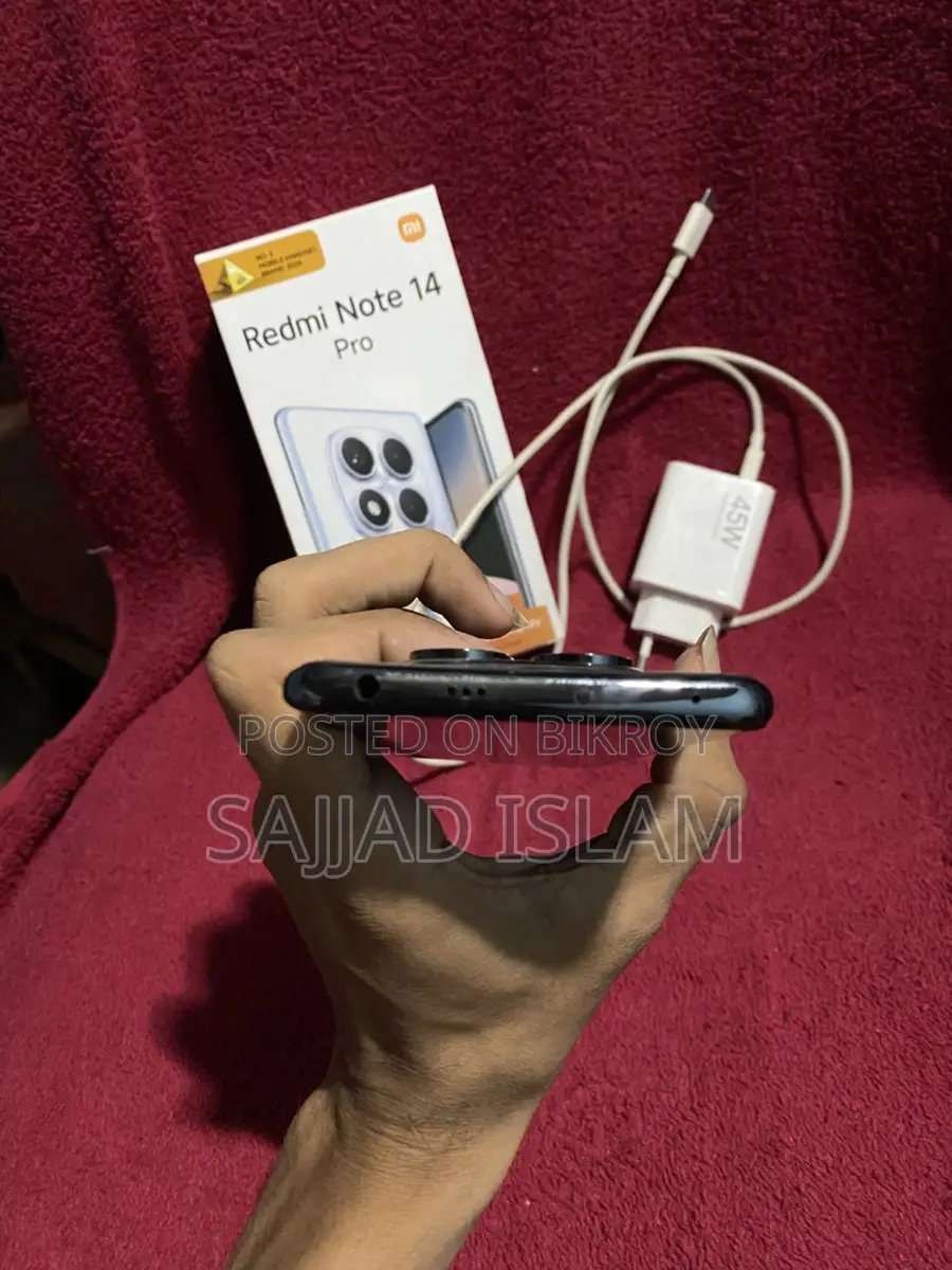 Xiaomi Redmi Note 14 pro 8/256 box charger (Used)