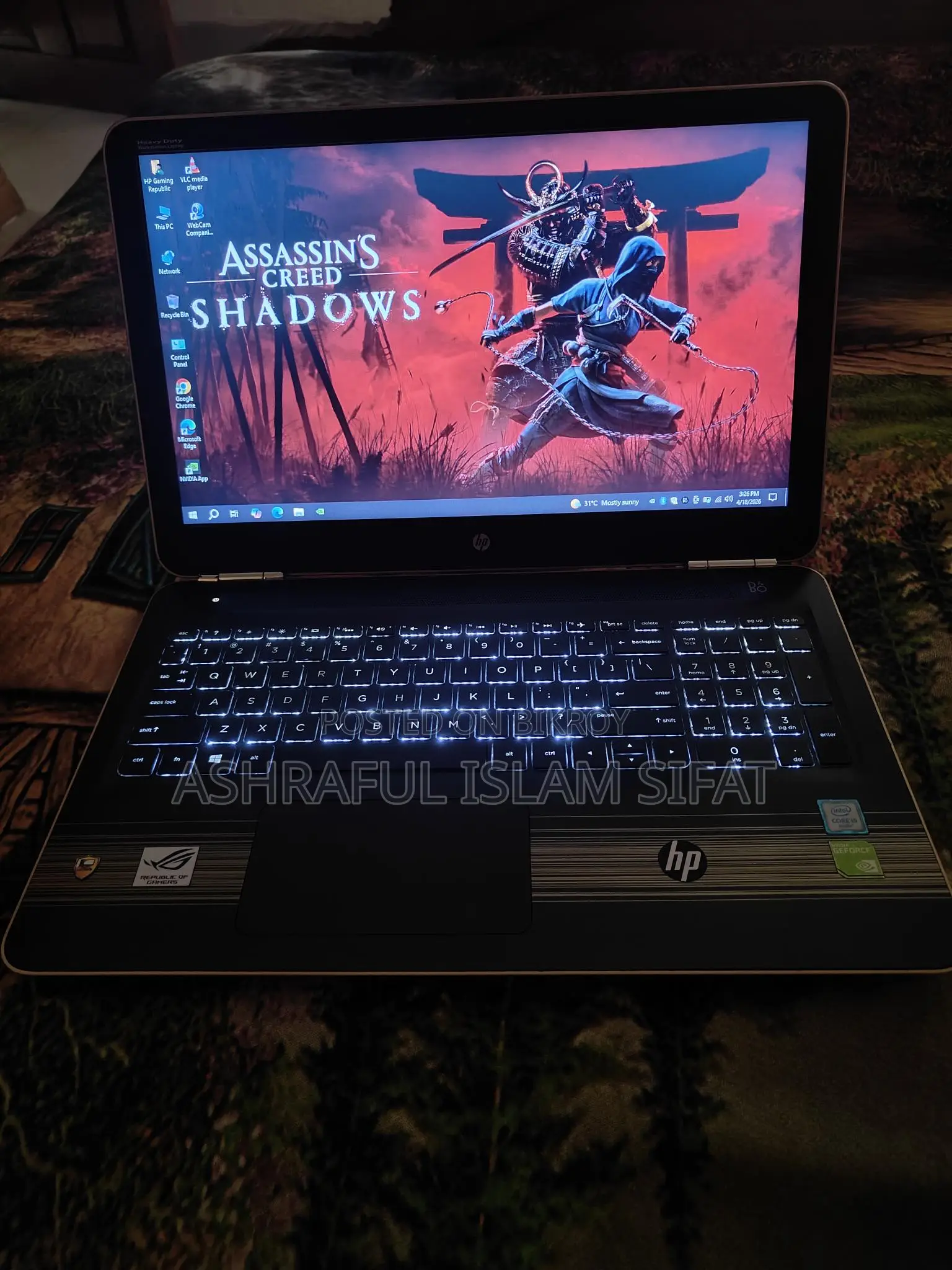 HP Pavilion ল্যাপটপ। মায়ামি, ইউএসএ থেকে কেনা