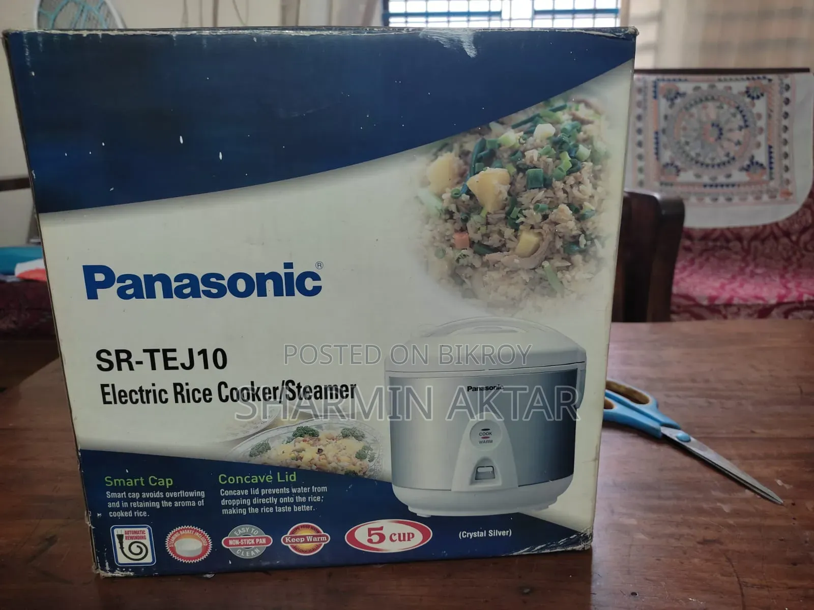 Electric Rice Cooker Sr-tej10 1-liter Non-stick