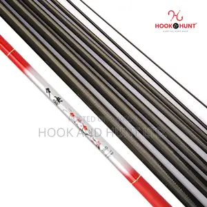 Red Carbon Stream Rod 300–450cm Ultra Light Soft