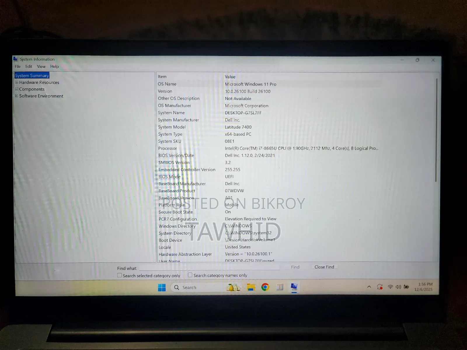 Laptop Dell Latitude 7400 8GB Intel Core i7 SSD 256GB