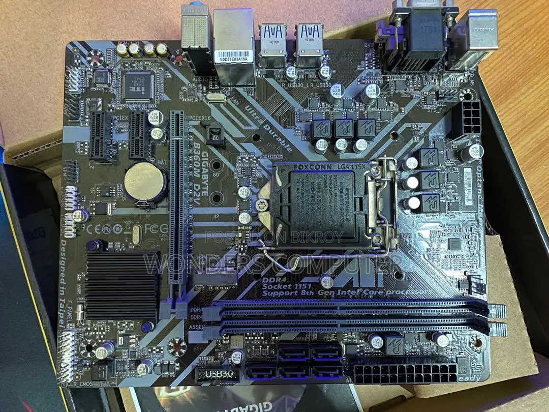 Gigabyte Intel B360M D2V Socket DDR4 Motherboard 1-Year Warranty