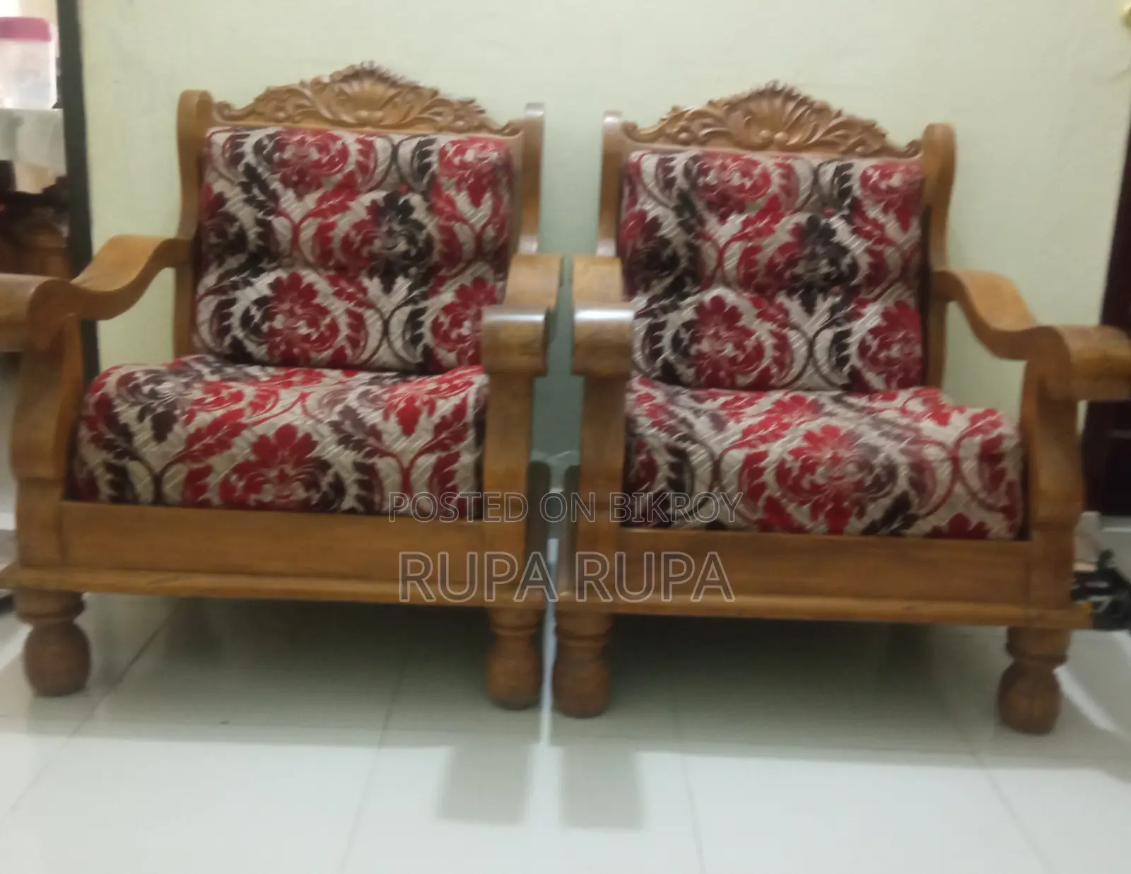 Royal Sofa Set Made from Original Teak Root Wood