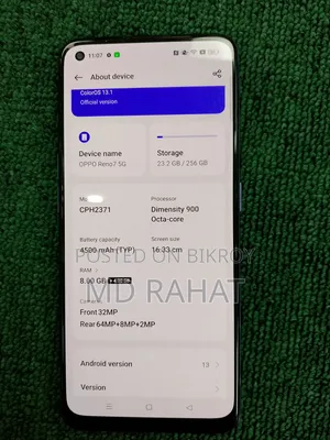 Oppo Reno7 5G 256 GB Blue