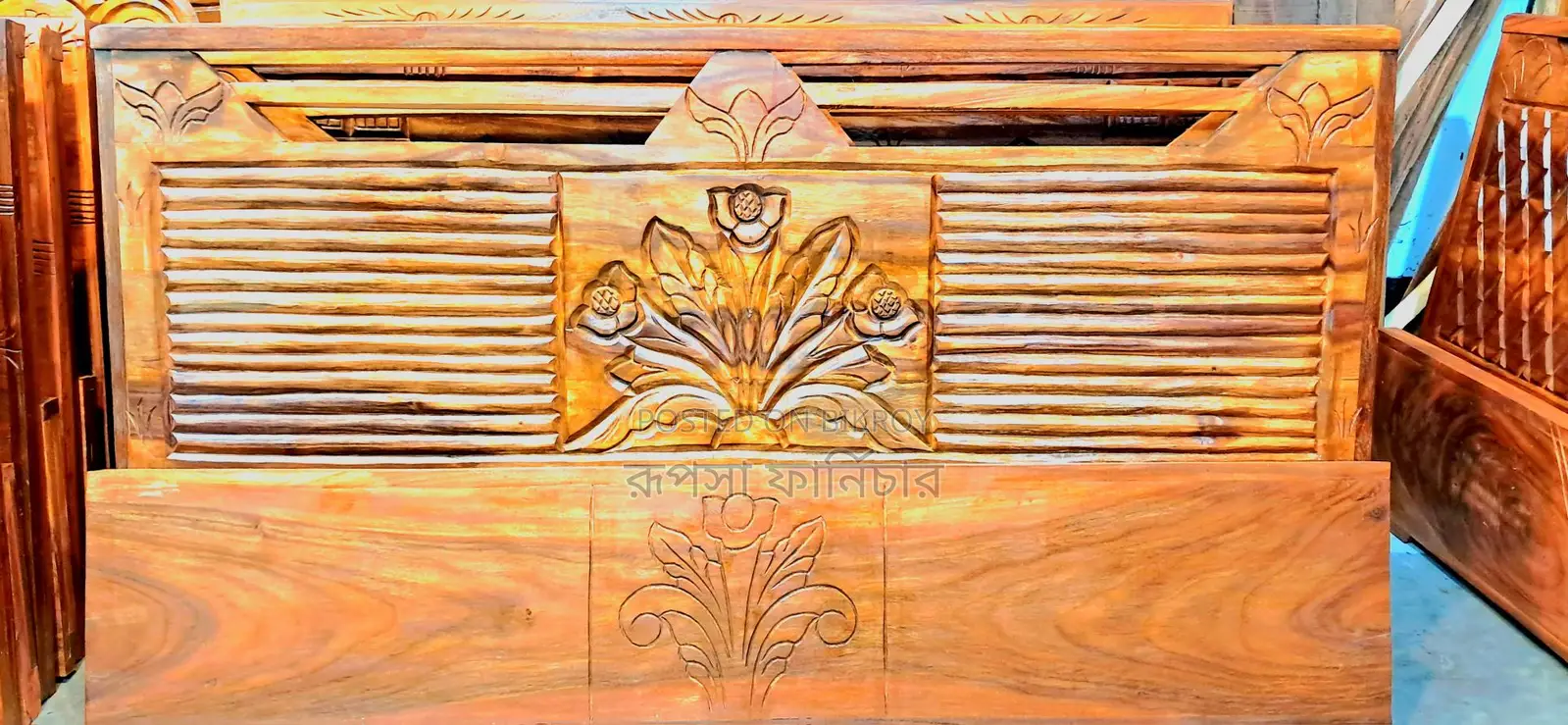 6/7 Feet Semi-Box Treated Wood Bed