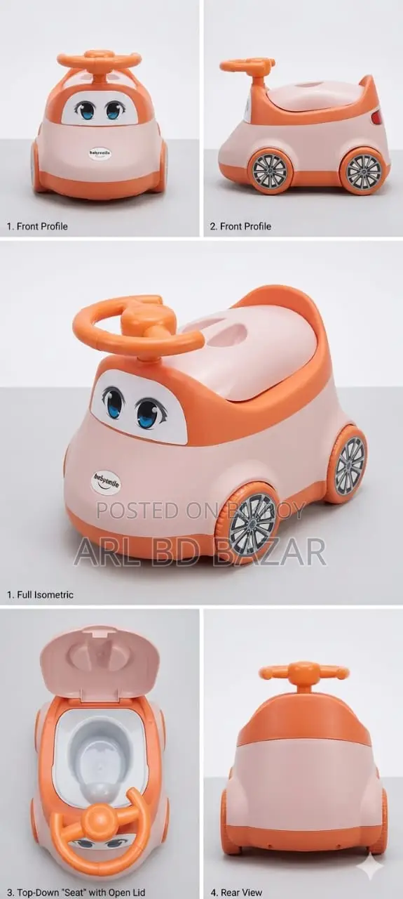 Baby Training Potty Seat With Back Support