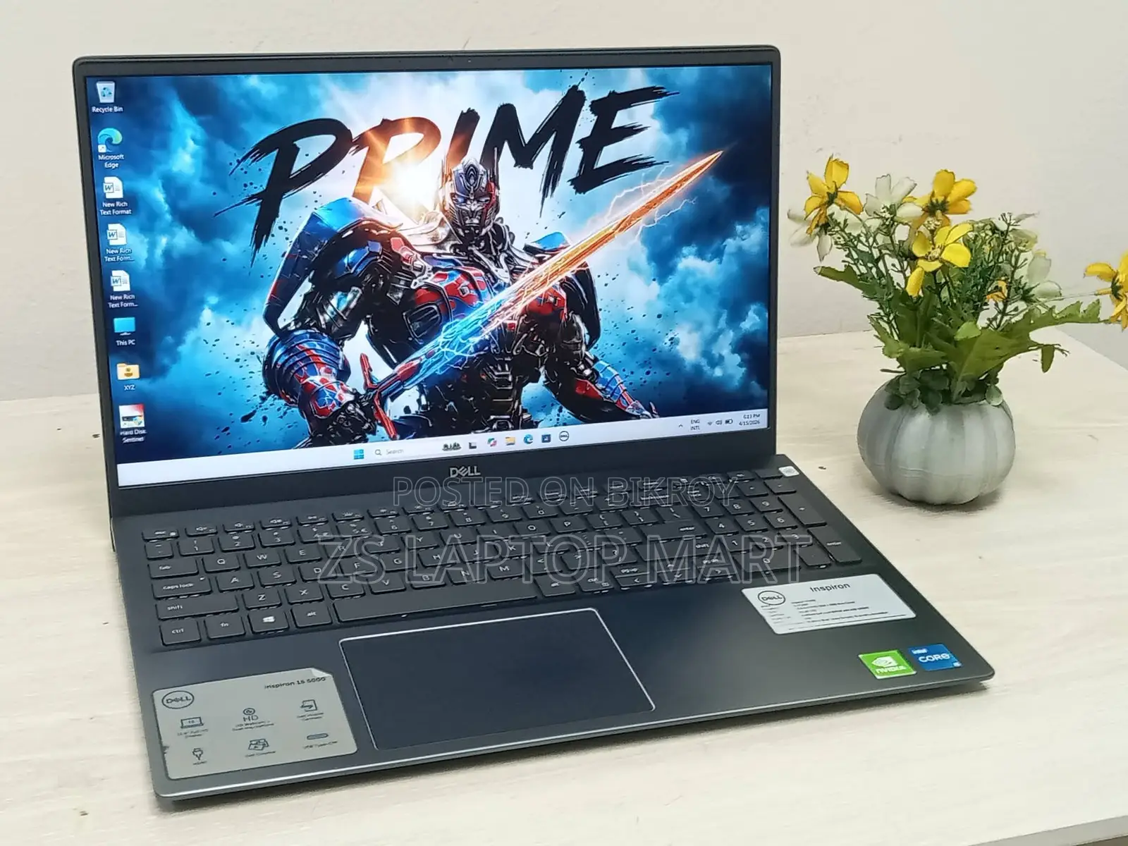 Dell i5 11gen 512/16 metal body mx330 nvidia dedicated graphics