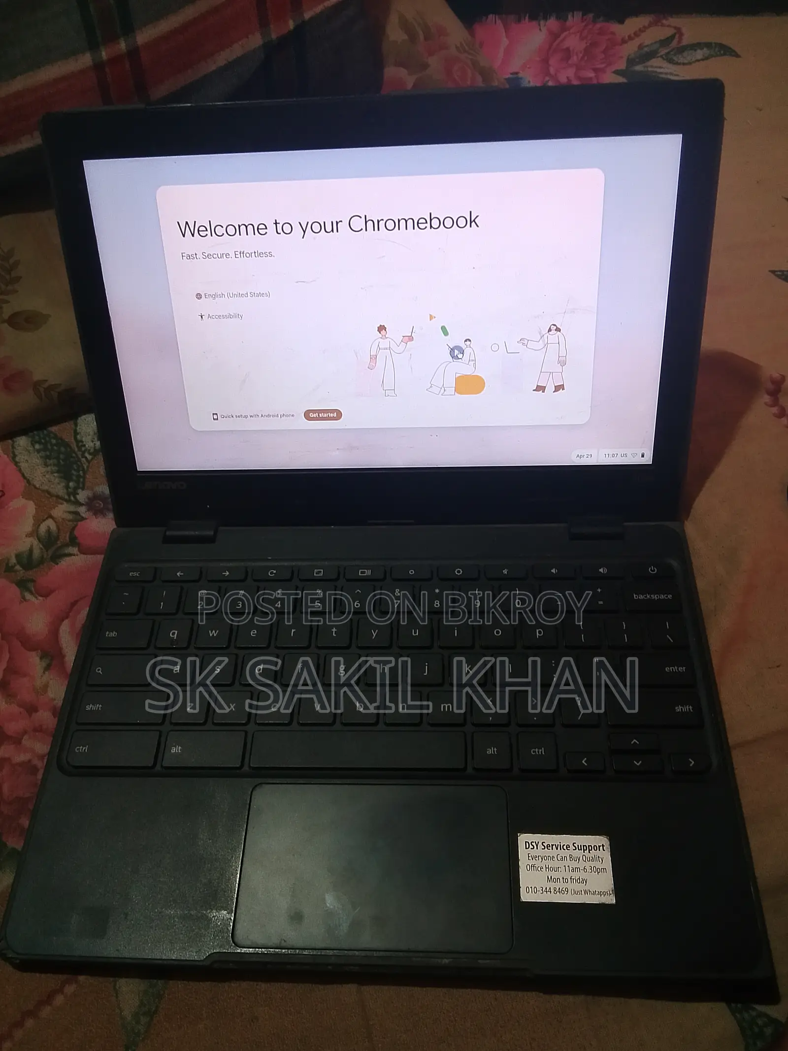 Laptop Lenovo Chromebook C330 2GB SSD 128GB