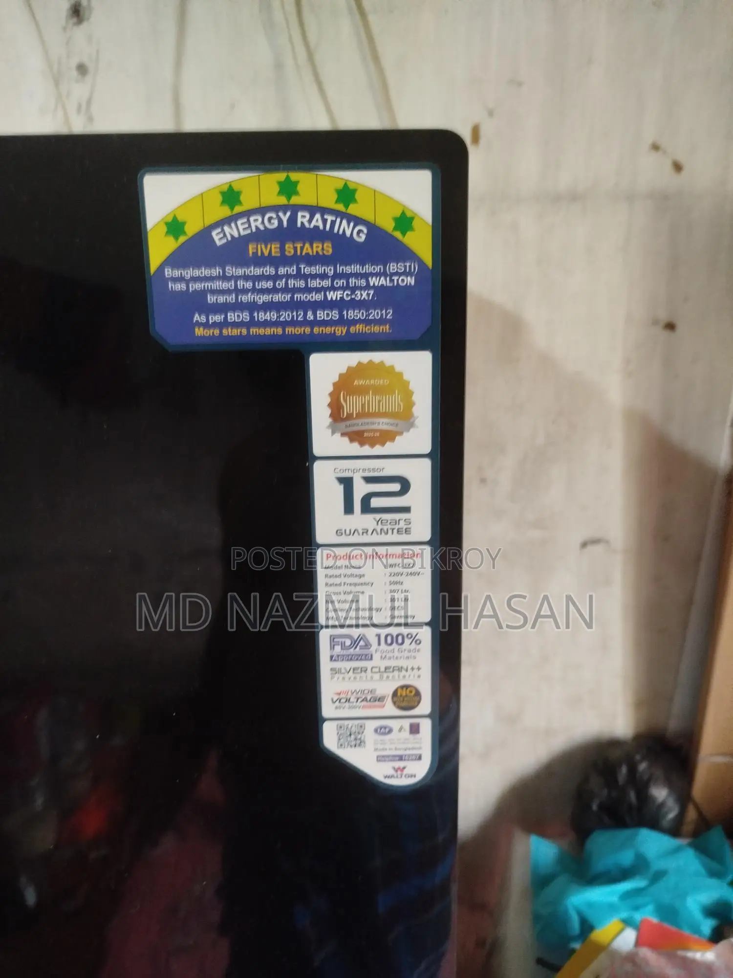 Refrigerator for Sale
