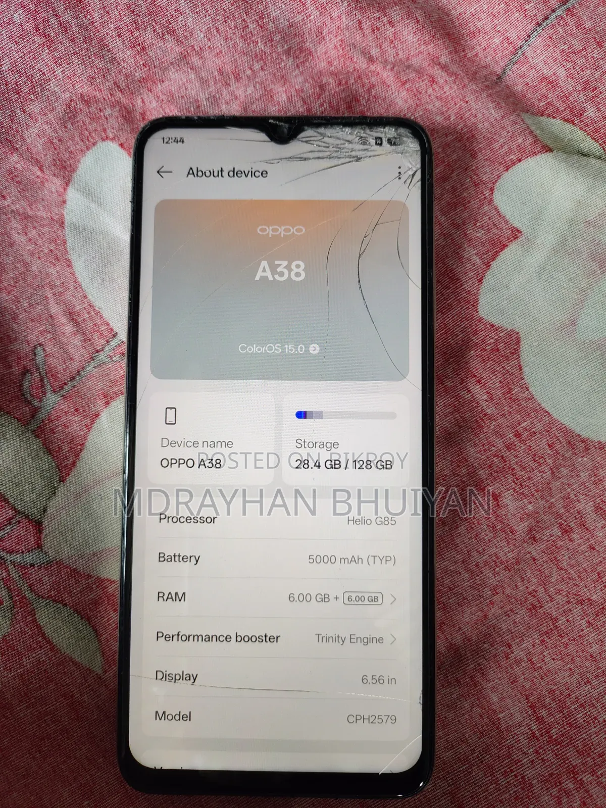 Oppo A38 128 GB Rose Gold