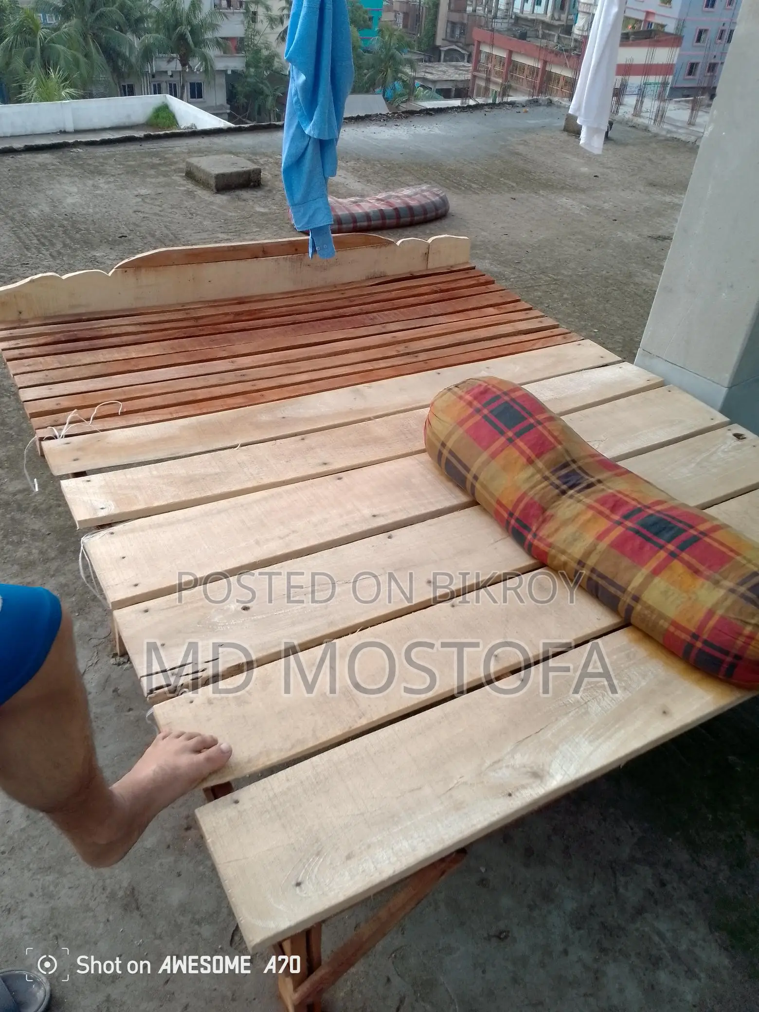 Wooden Bed Frame (Chouki)