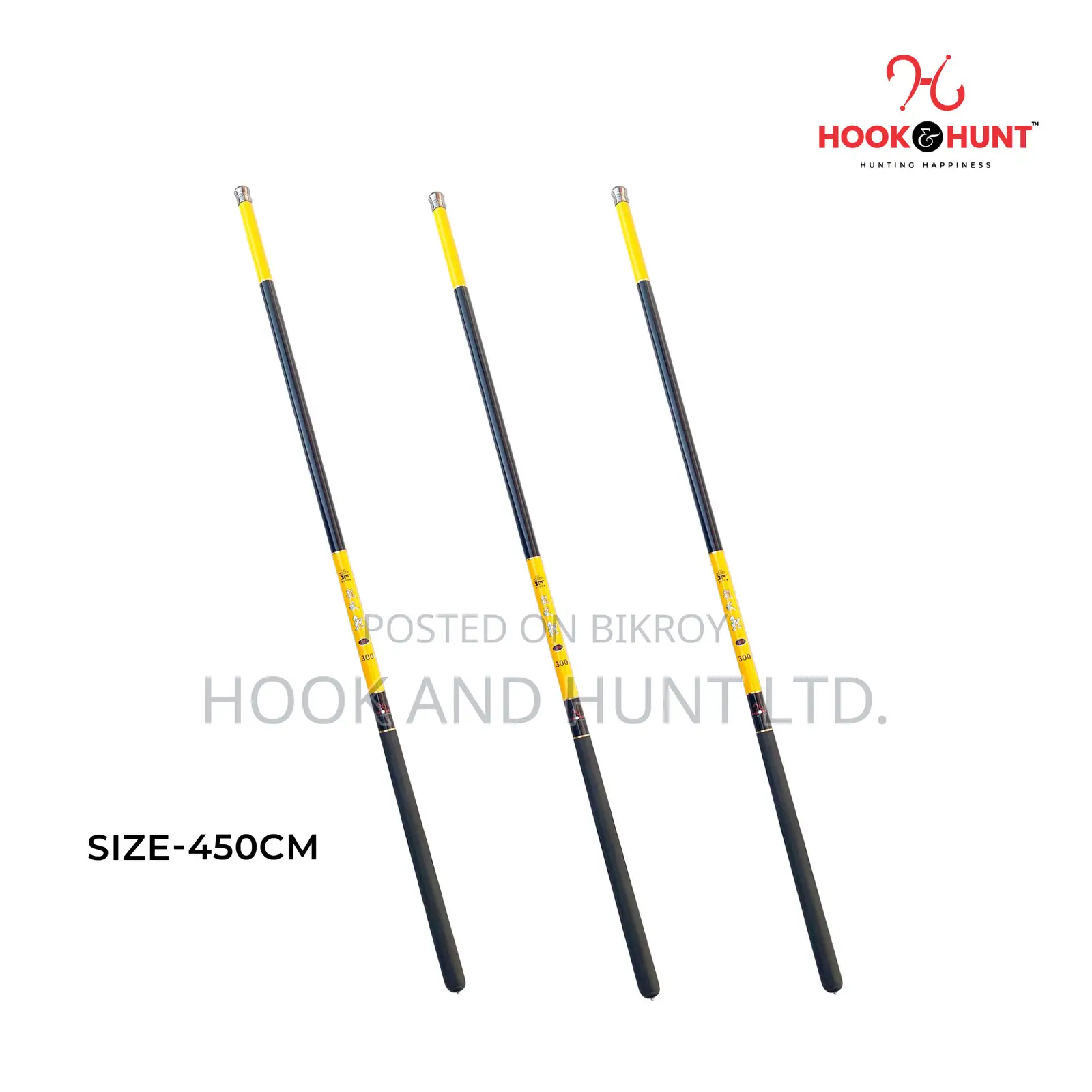 New Yellow Carbon Fishing Rod 300–450cm Ultra Light