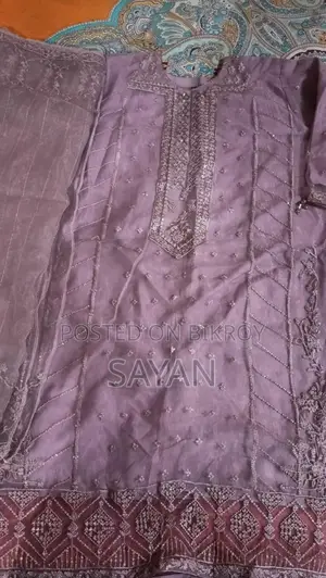 Muslin Fabric Dress and Scarf
