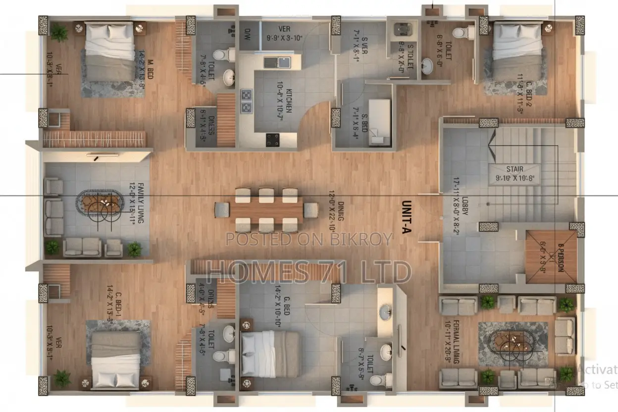 Flat for sale at Savar DOHS (2700sft)