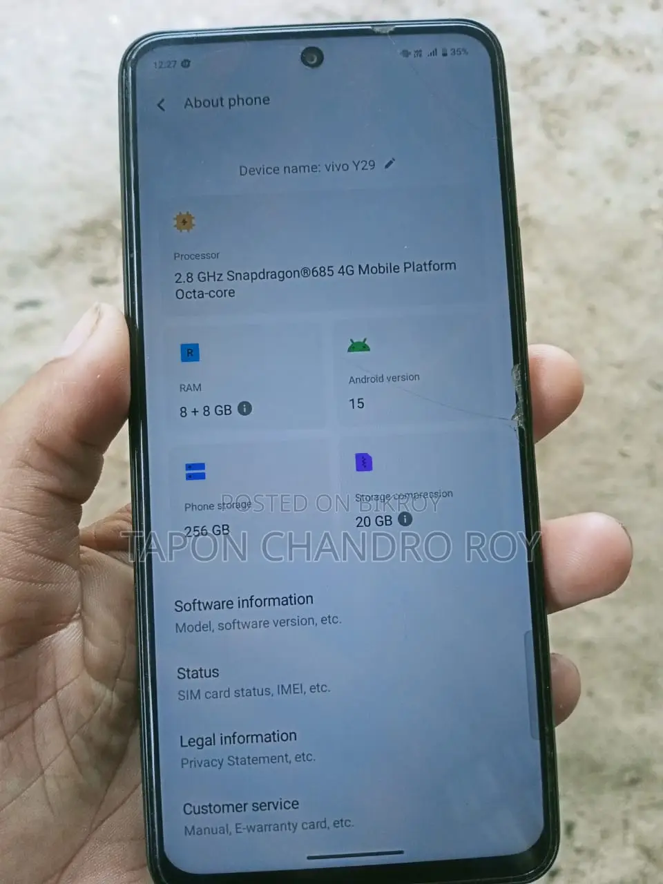 Vivo Y29 256 GB