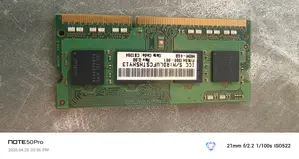 DDR3L 4gb ল্যাপটপের রেম