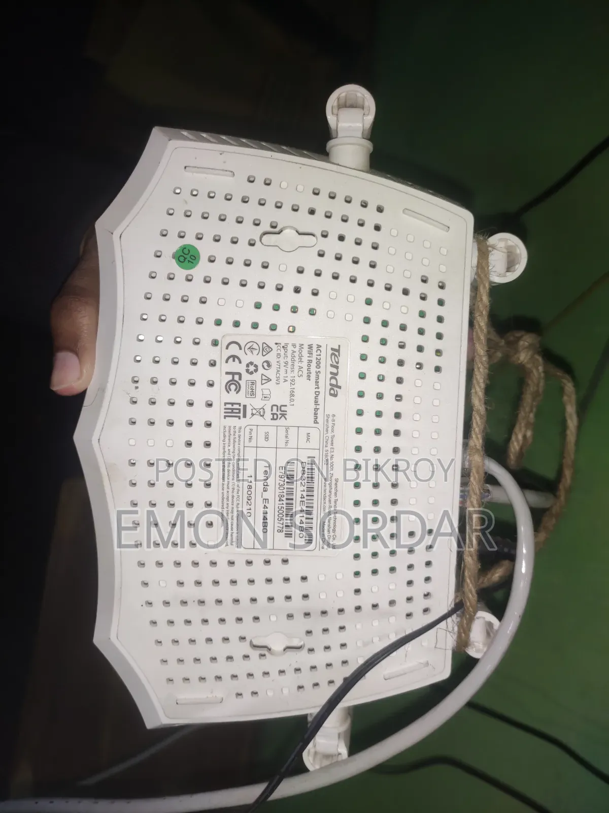 Tenda Ac5 (Ac1200 Smart Dual-Band Wifi Router)