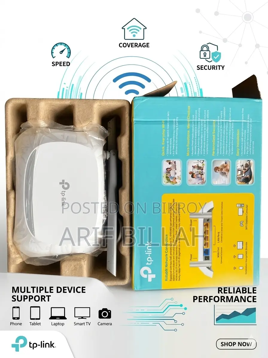 Tp-Link Tl-Wr841n Wifi Router | 300mbps | Strong Signal