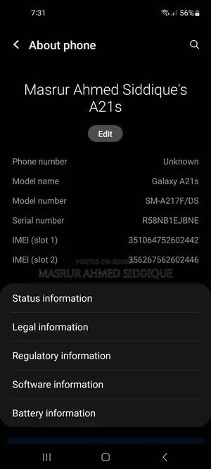 Samsung Galaxy A21s (Used)