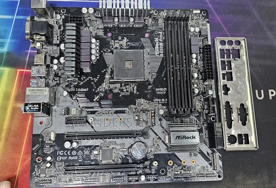 ASRock B450M PRO4 R2.0 AM4 AMD Promontory B450 Micro ATX Motherboard