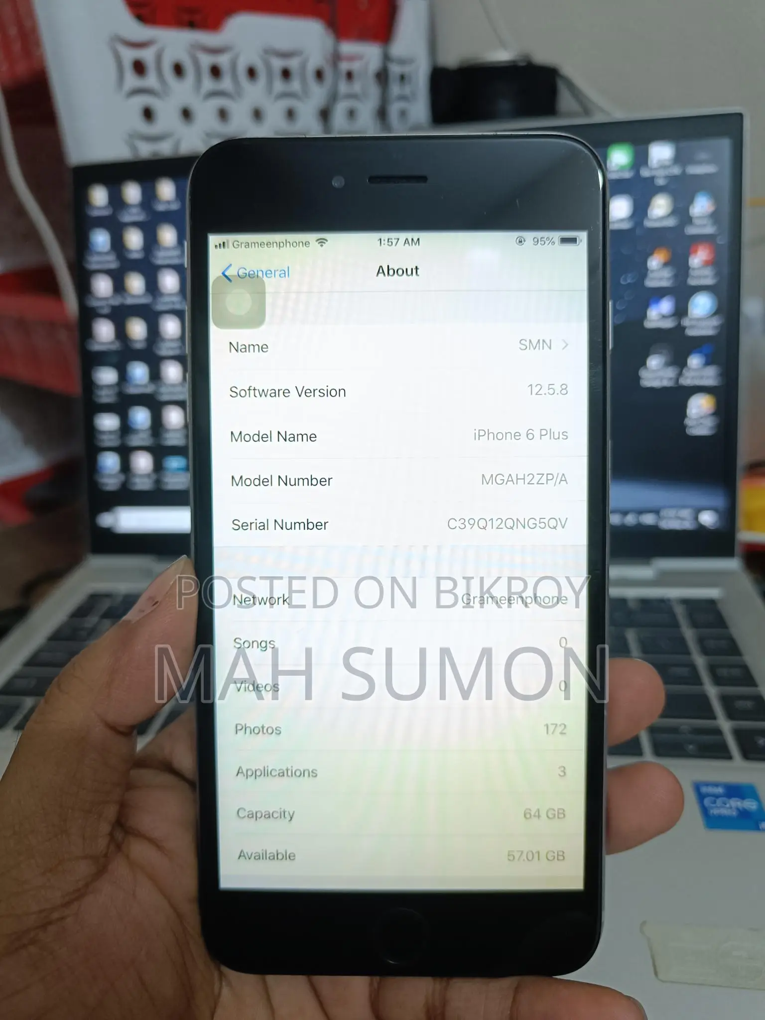 Apple iPhone 6 Plus Silver (Used)