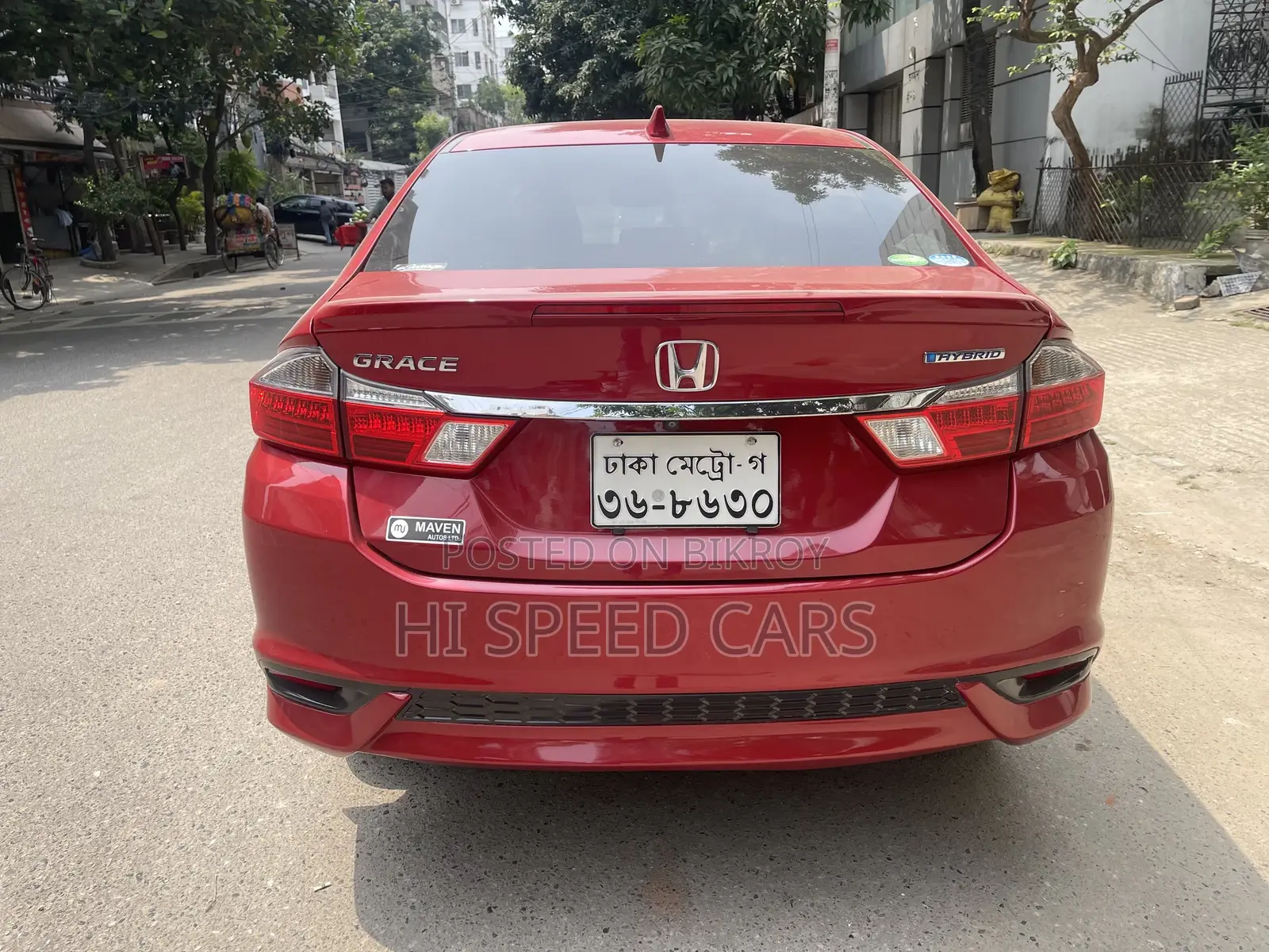 Honda Grace 1.5 Hybrid AWD 2019 Red